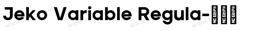 Jeko Variable Regula字体转换